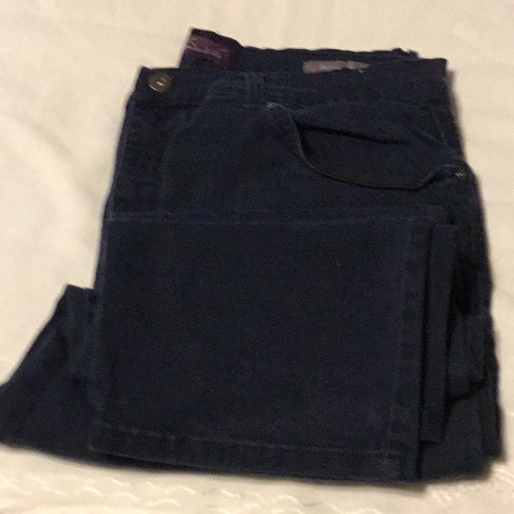 Gloria Vanderbilt Navy color size 16 PS jeans